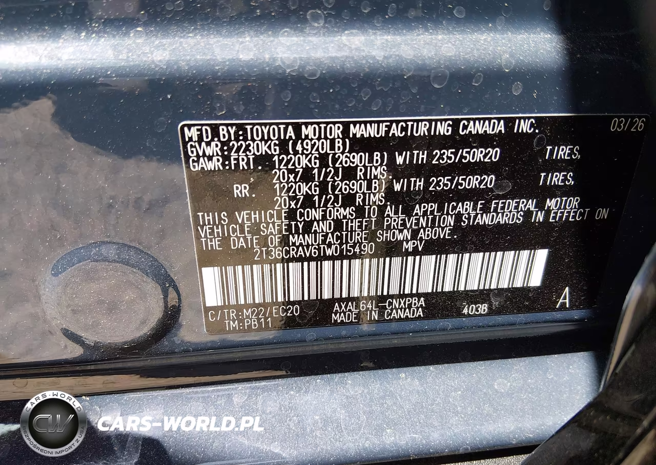 2026 Toyota Rav4 Xse VIN:2T36CRAV6TW015490 - 9