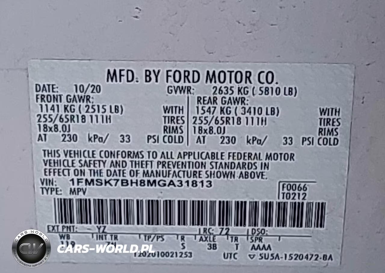 2021 Ford Explorer VIN:1FMSK7BH8MGA31813 - 9