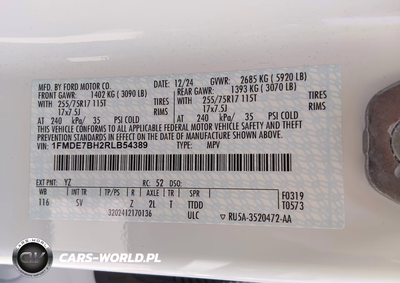 2024 Ford Bronco Big Bend VIN:1FMDE7BH2RLB54389 - 9