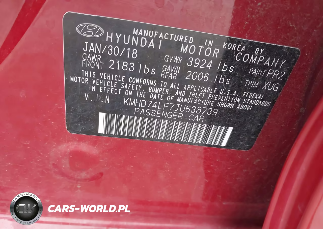 2018 Hyundai Elantra Se VIN:KMHD74LF7JU638739 - 9