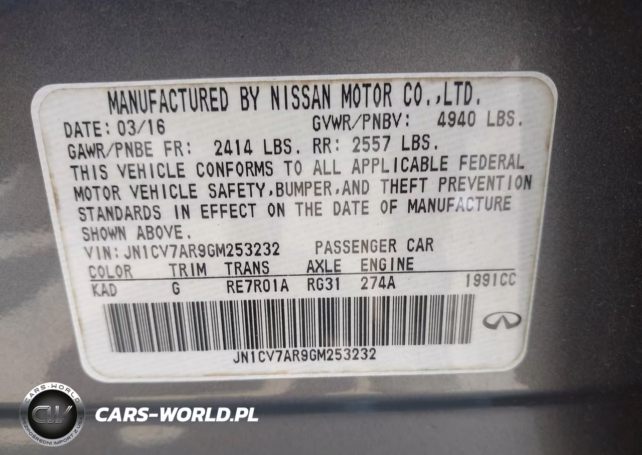 2016 Infiniti Q50 2.0T Premium VIN:JN1CV7AR9GM253232 - 9