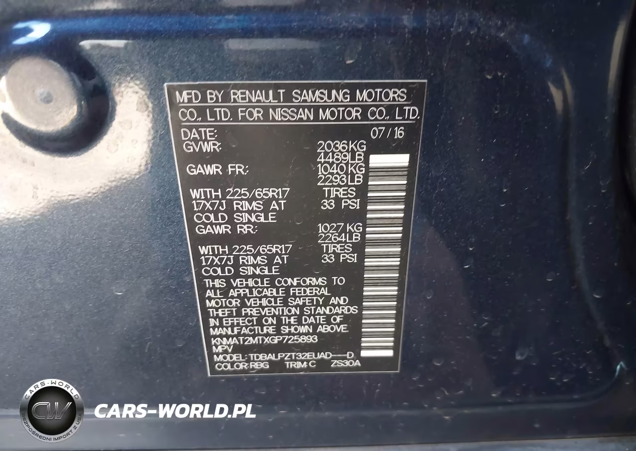 2016 Nissan Rogue S VIN:KNMAT2MTXGP725893 - 9