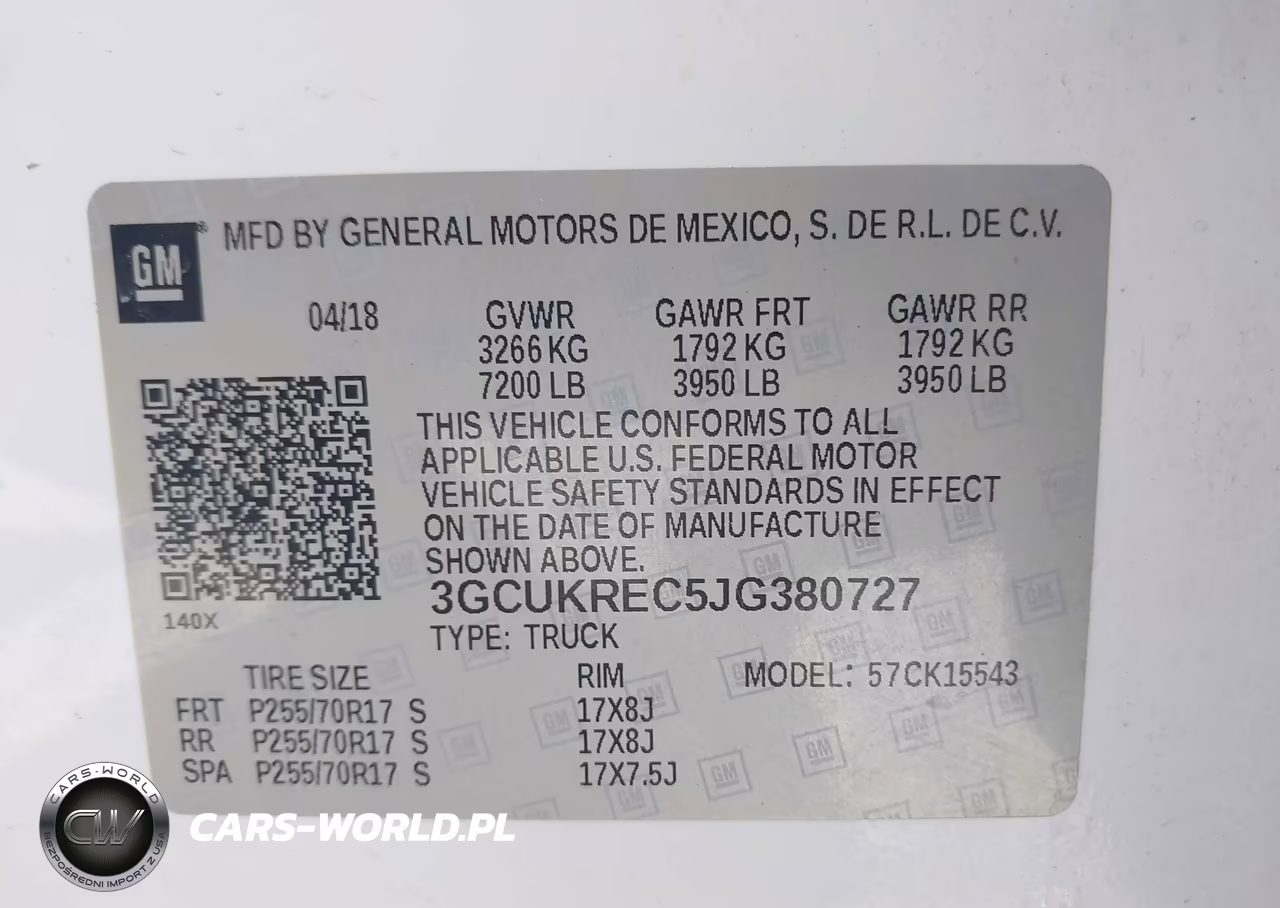 2018 Chevrolet Silverado 1500 1Lt VIN:3GCUKREC5JG380727 - 9