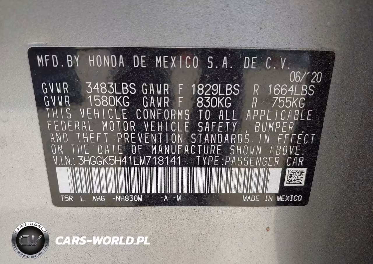 2020 Honda Fit Lx VIN:3HGGK5H41LM718141 - 9