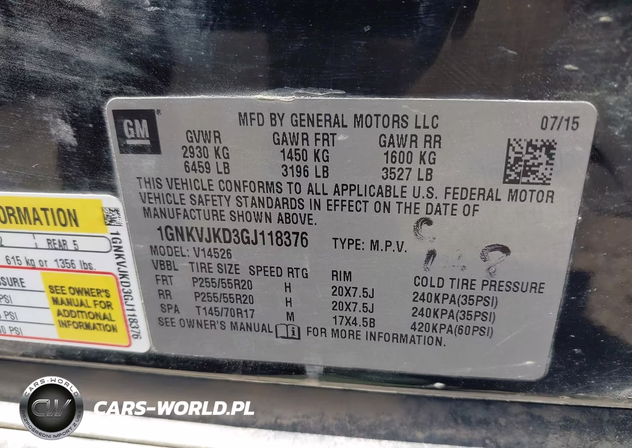 2016 Chevrolet Traverse Ltz VIN:1GNKVJKD3GJ118376 - 9