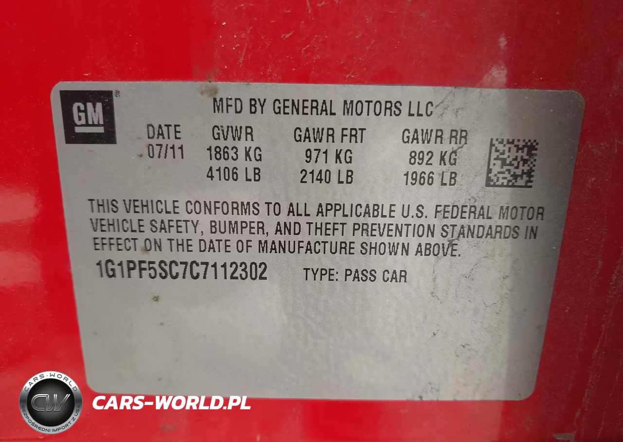 2012 Chevrolet Cruze 1Lt VIN:1G1PF5SC7C7112302 - 9