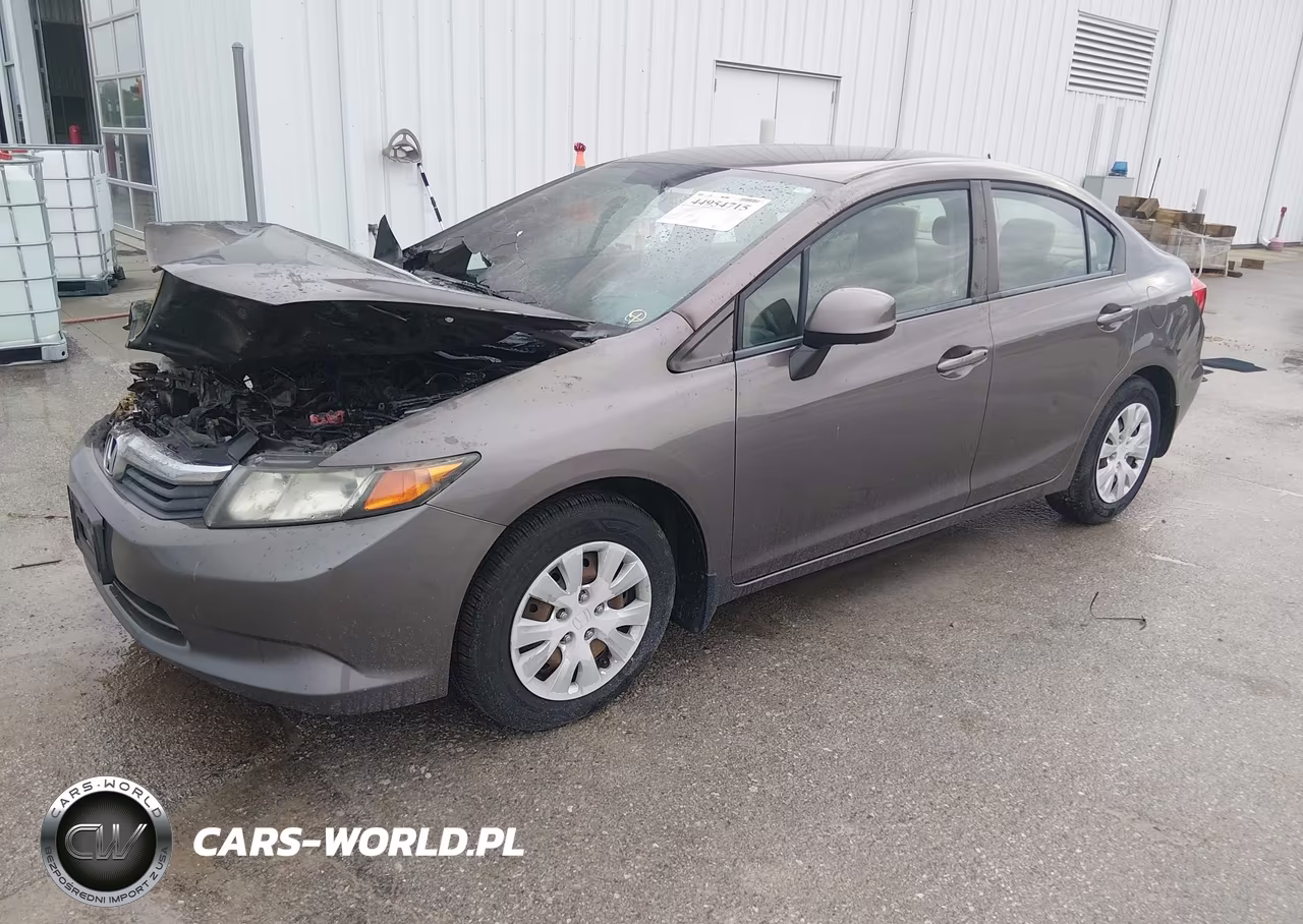 2012 Honda Civic Lx VIN:19XFB2F5XCE013594 - 2