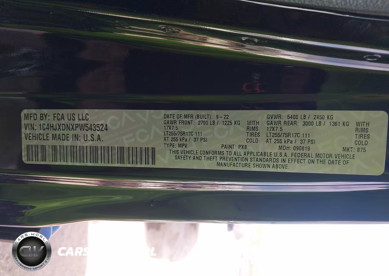 2023 Jeep Wrangler 4-Door Willys 4X4 VIN:1C4HJXDNXPW543524 - 9
