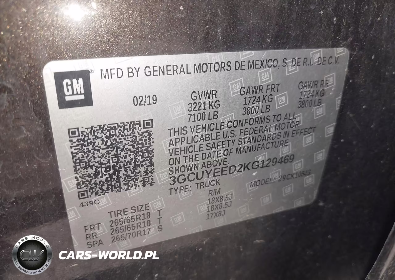 2019 Chevrolet Silverado 1500 Rst VIN:3GCUYEED2KG129469 - 9