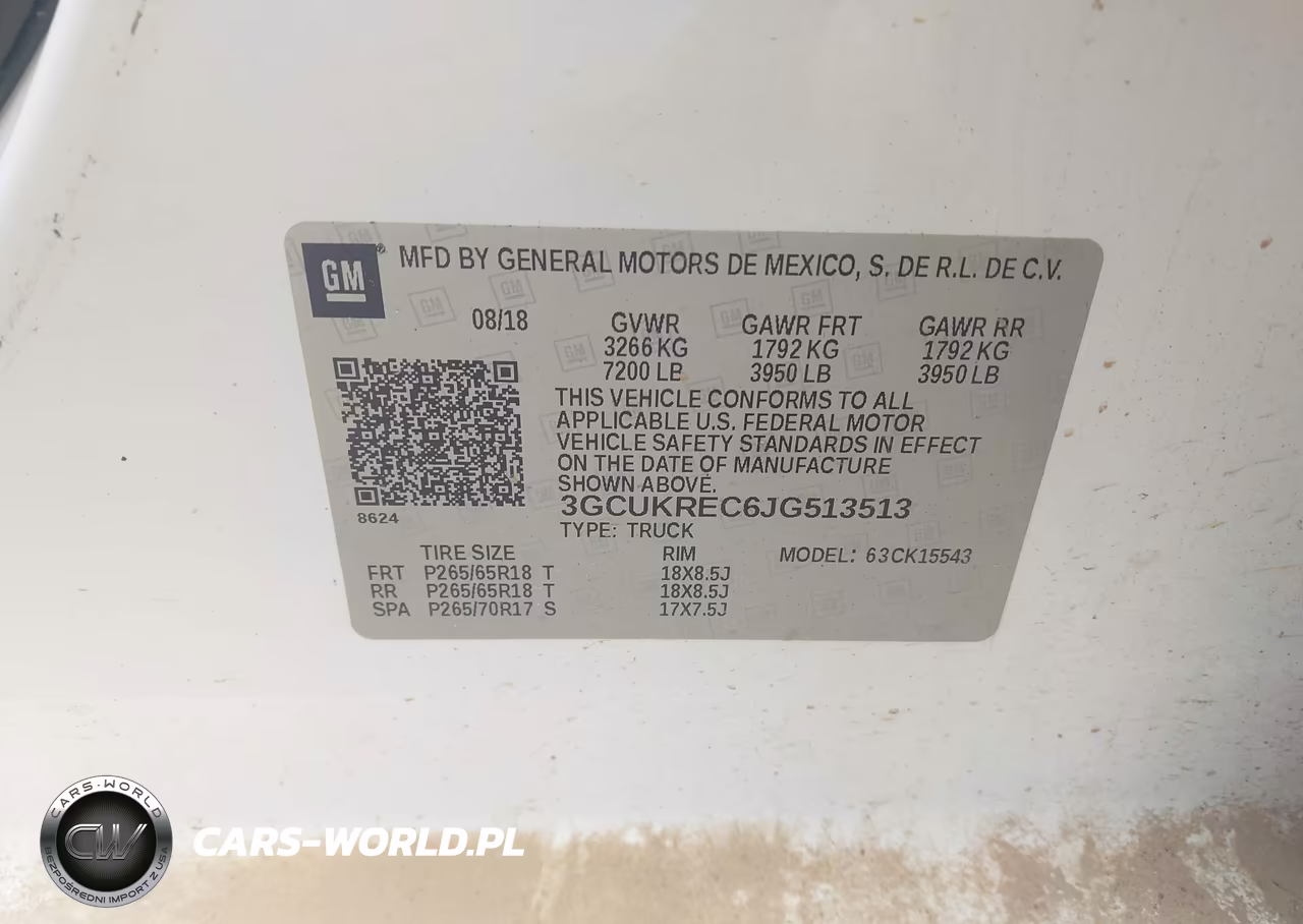 2018 Chevrolet Silverado 1500 1Lt VIN:3GCUKREC6JG513513 - 9