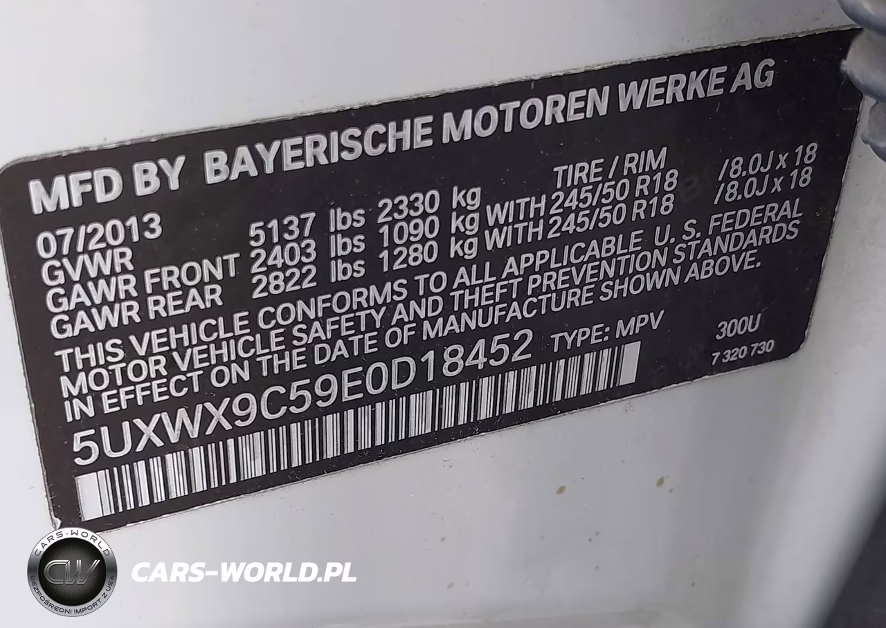 2014 BMW X3 xDrive28I VIN:5UXWX9C59E0D18452 - 9