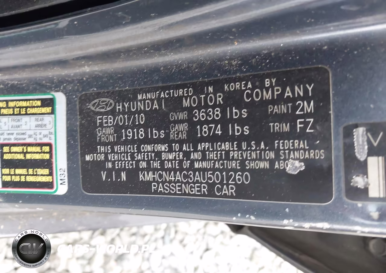 2010 Hyundai Accent Gls VIN:KMHCN4AC3AU501260 - 9