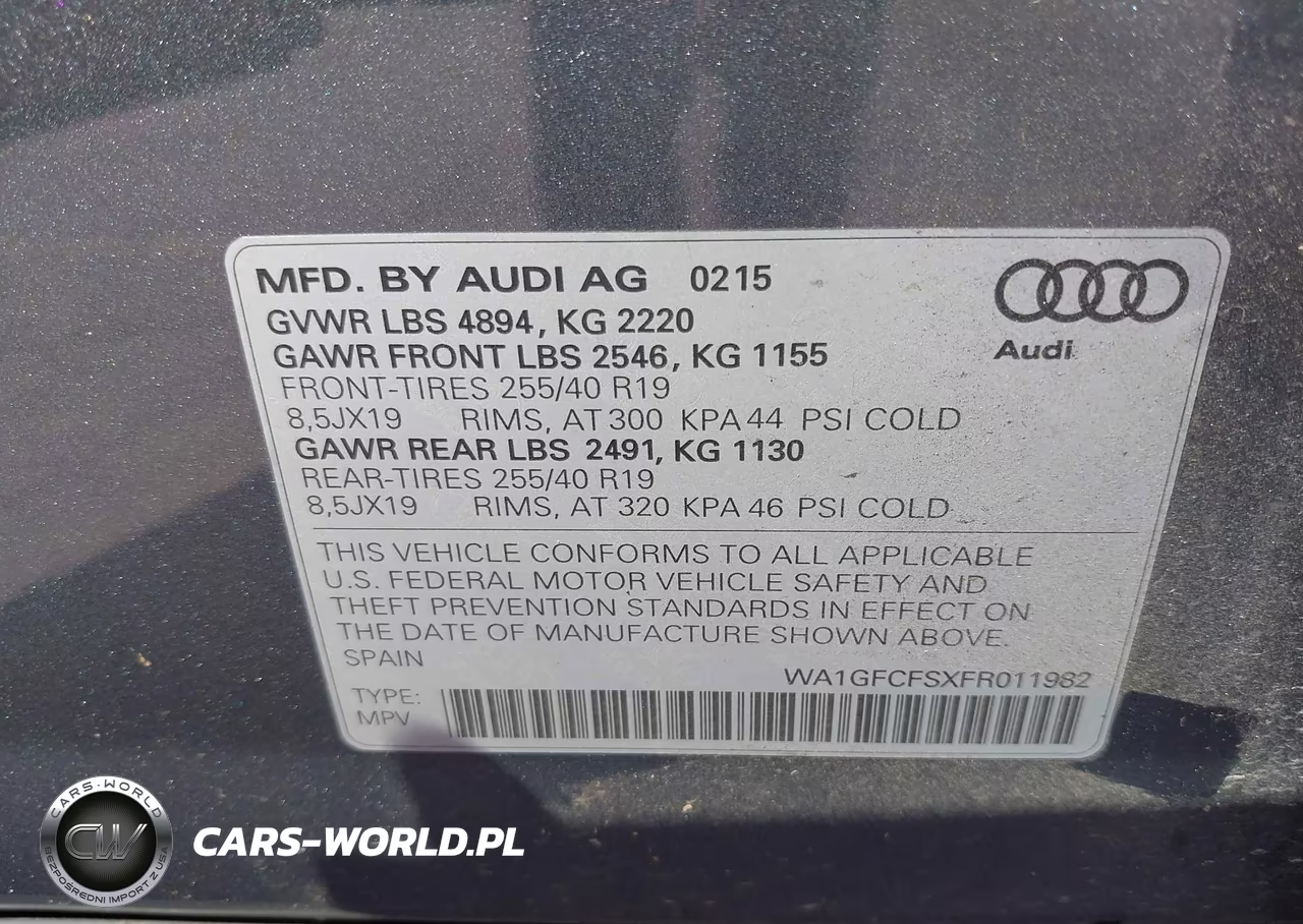 2015 Audi Q3 2.0T Premium Plus VIN:WA1GFCFSXFR011982 - 9