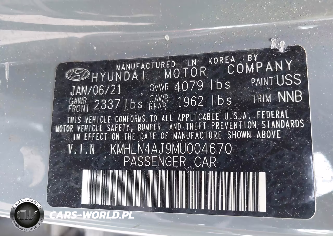 2021 Hyundai Elantra Hybrid Limited VIN:KMHLN4AJ9MU004670 - 9