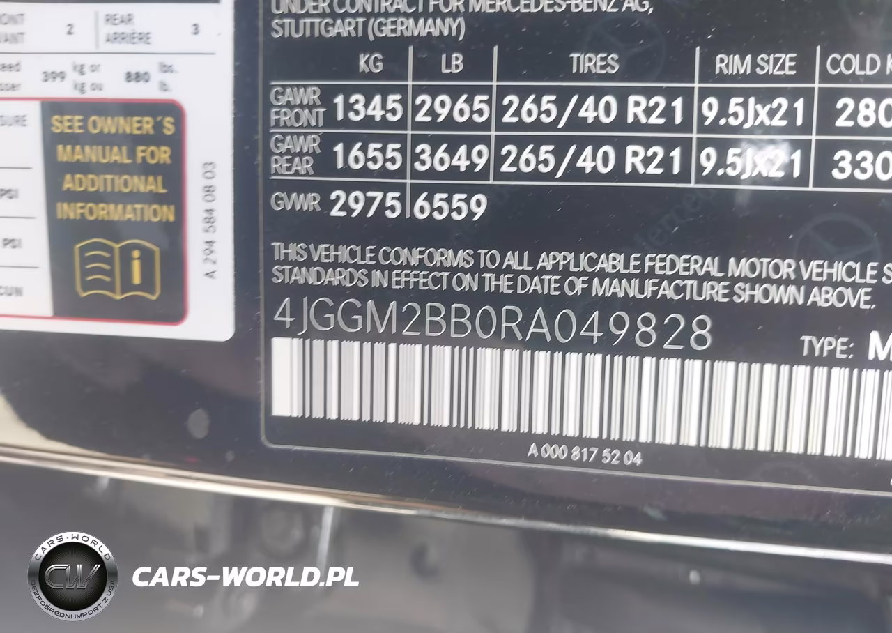 2024 Mercedes-Benz Eqe 350+ Suv VIN:4JGGM2BB0RA049828 - 9