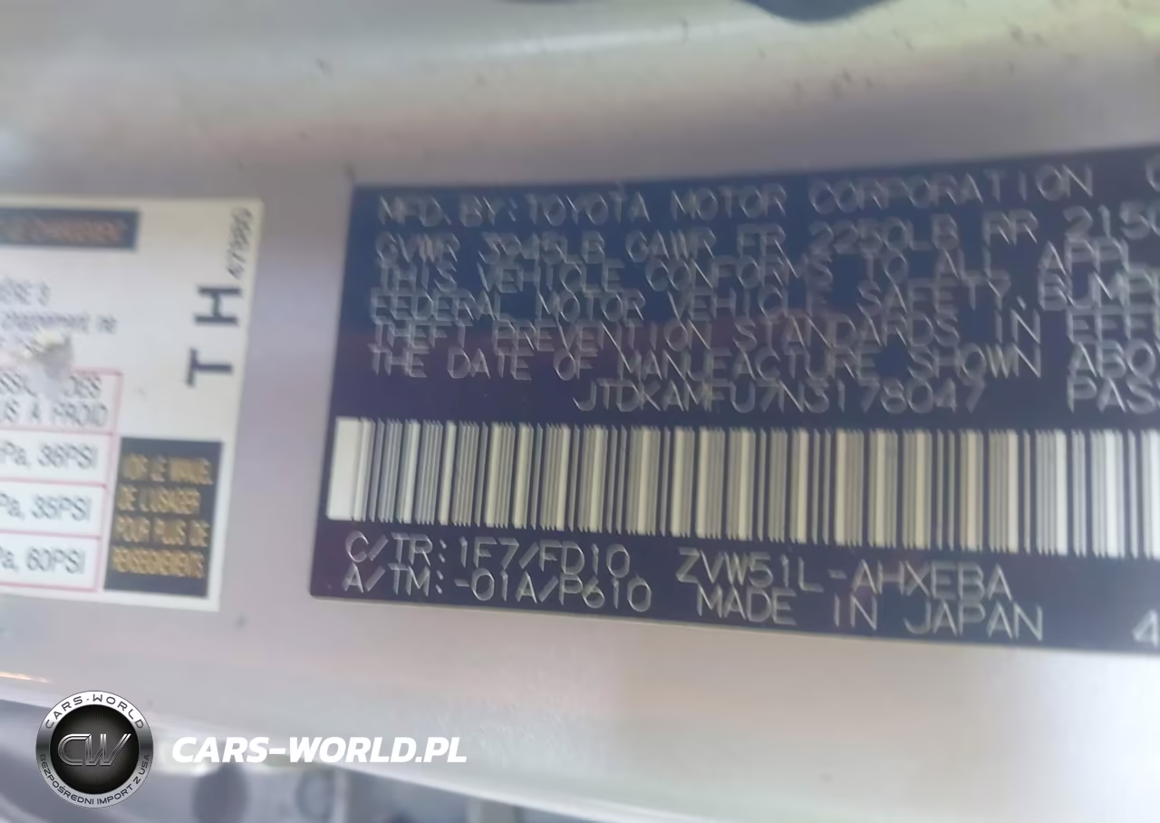 2022 Toyota Prius Le VIN:JTDKAMFU7N3178047 - 9