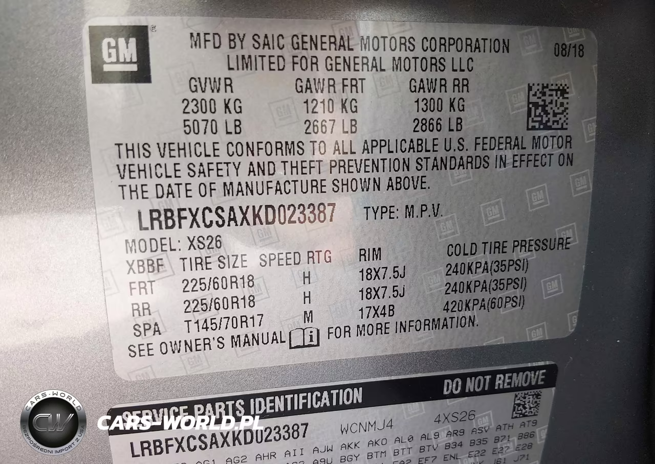 2019 Buick Envision Fwd Essence VIN:LRBFXCSAXKD023387 - 9
