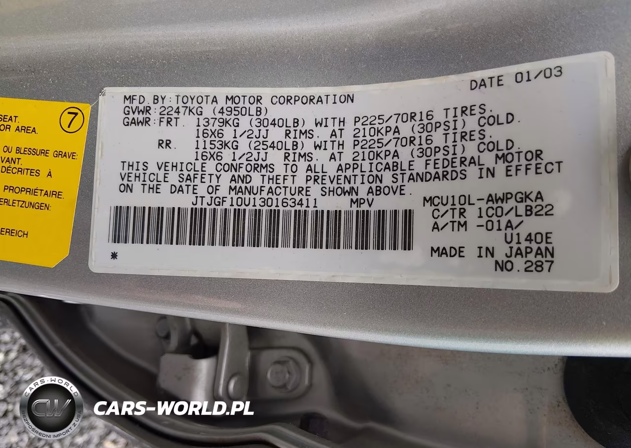 2003 Lexus Rx 300 VIN:JTJGF10U130163411 - 9