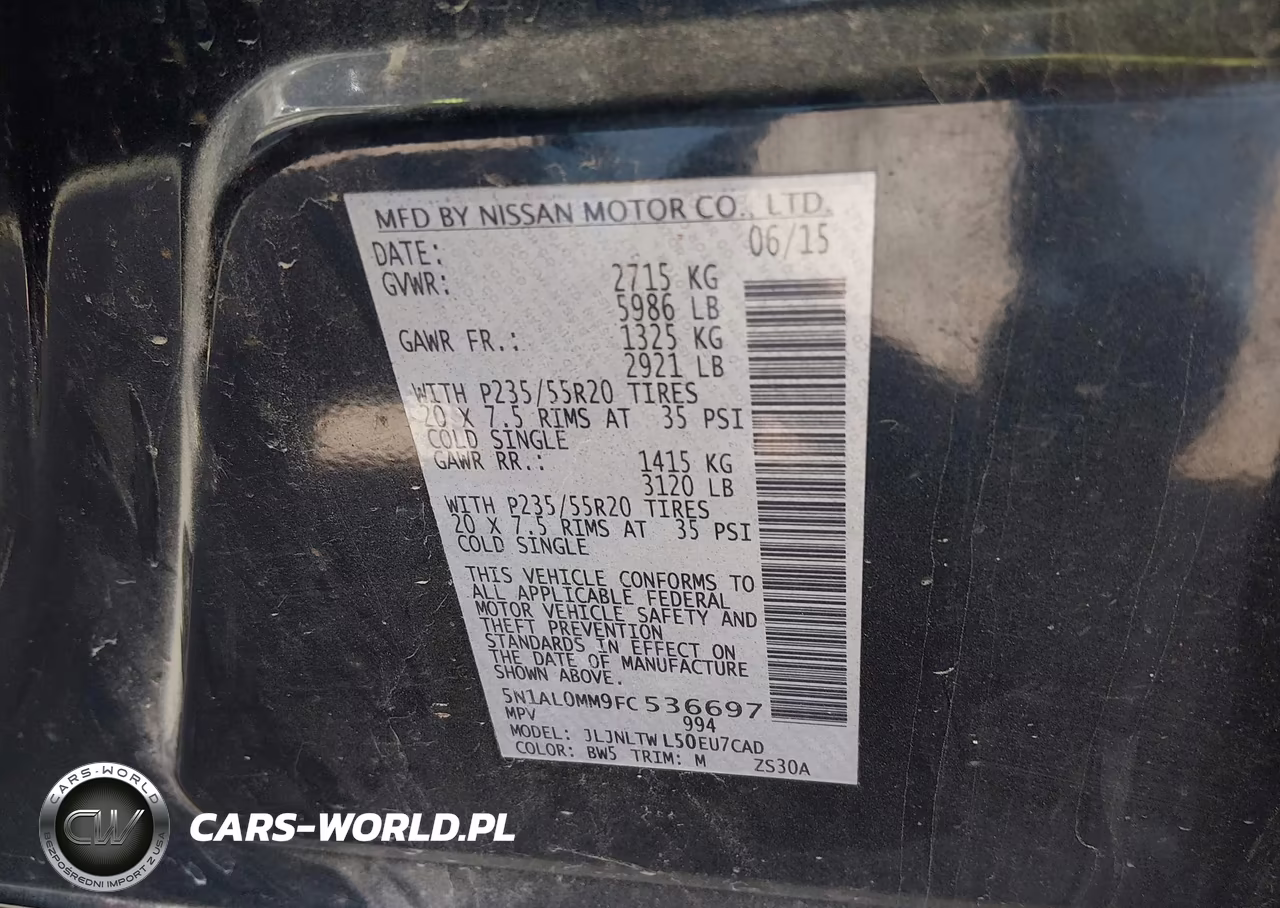 2015 Infiniti Qx60 VIN:5N1AL0MM9FC536697 - 9