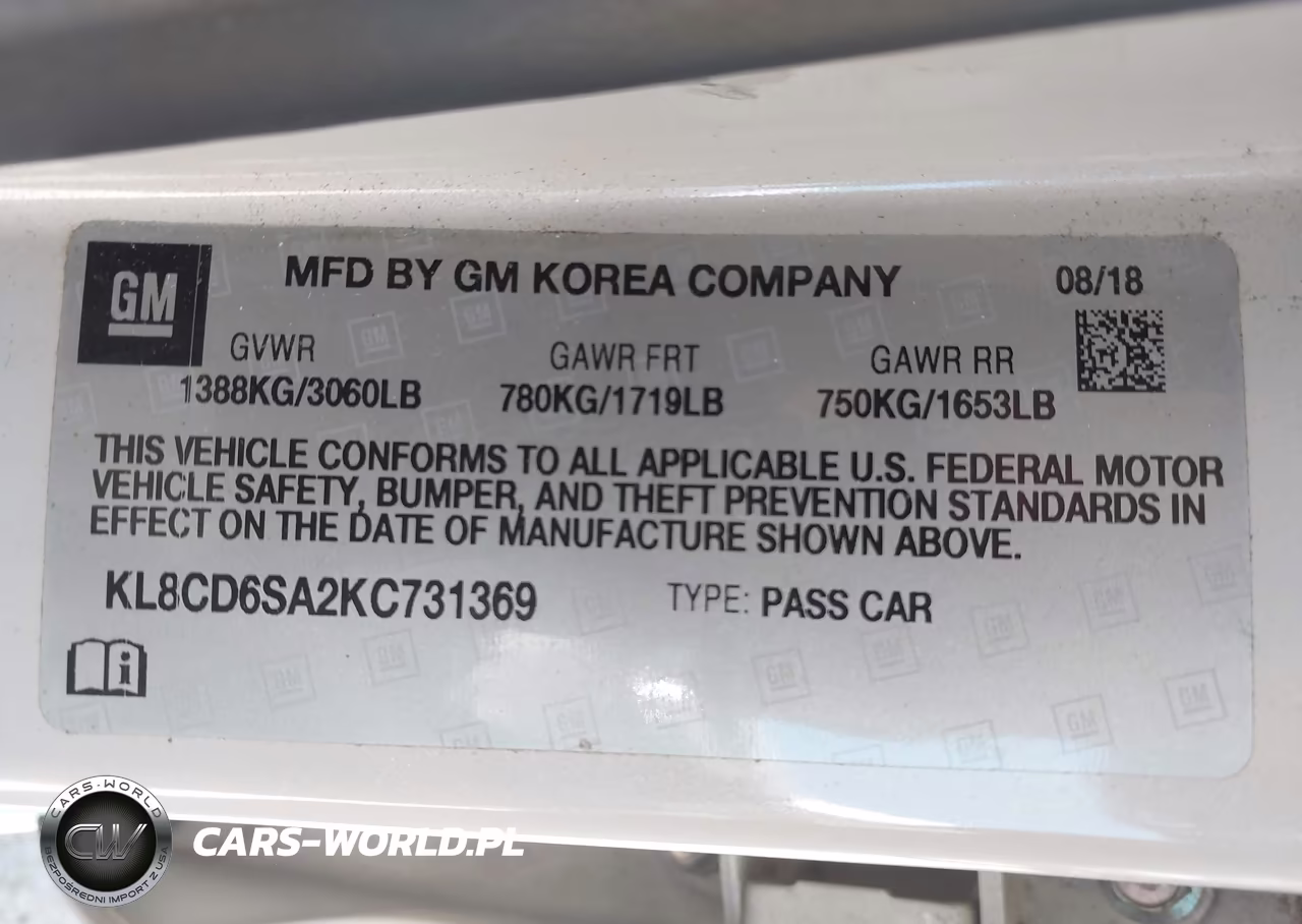 2019 Chevrolet Spark 1Lt Cvt VIN:KL8CD6SA2KC731369 - 9