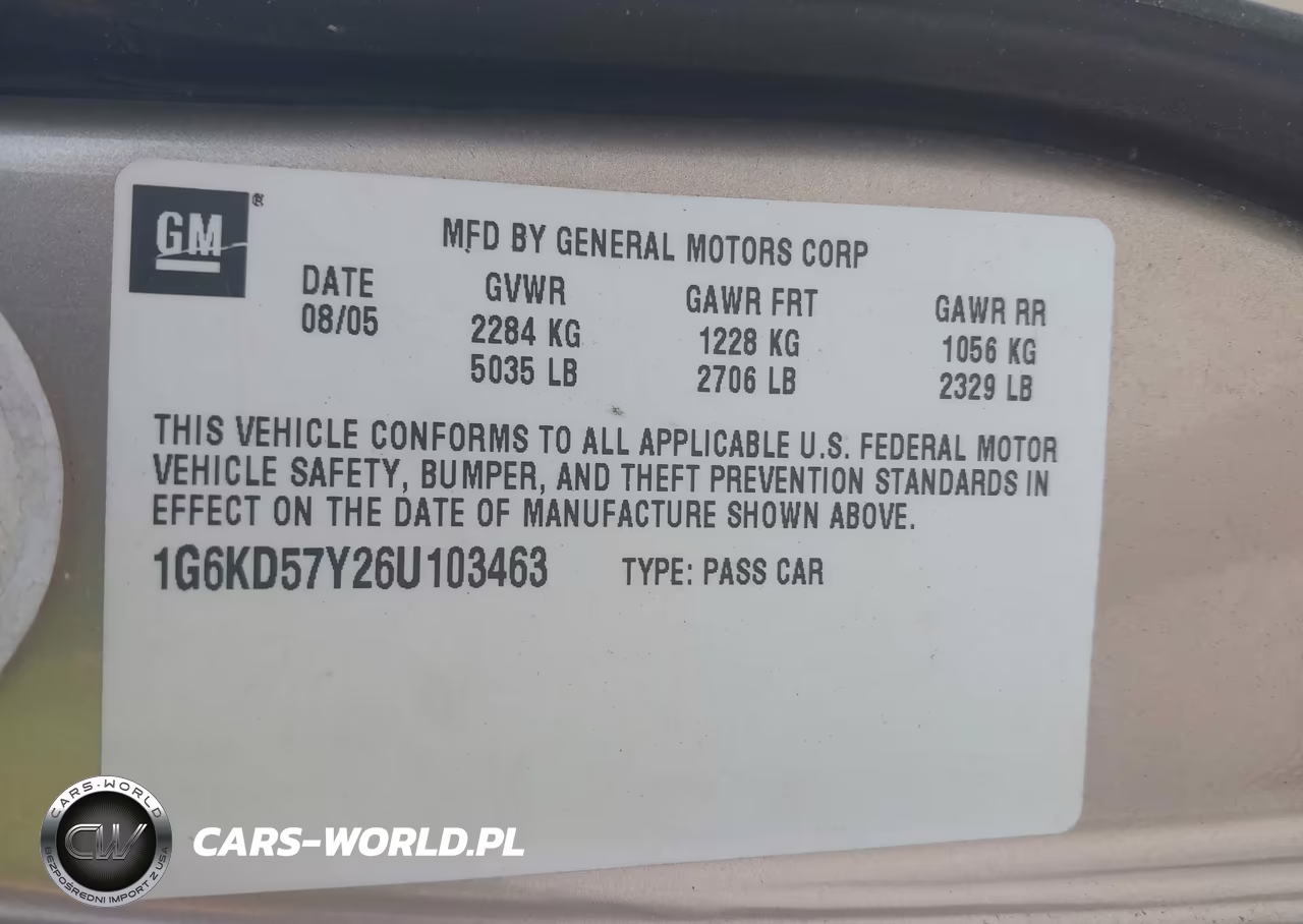 2006 Cadillac Dts Standard VIN:1G6KD57Y26U103463 - 9
