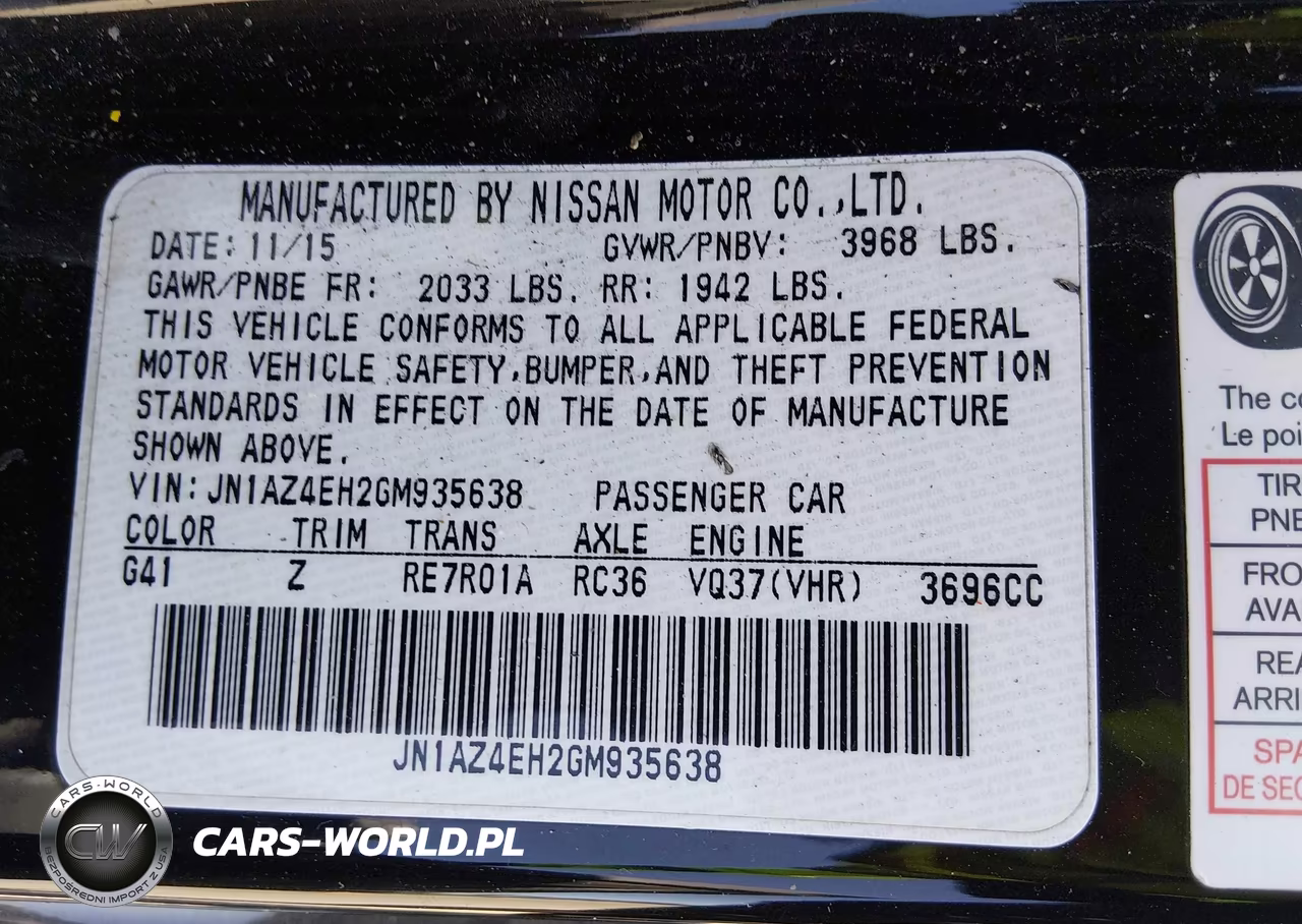 2016 Nissan 370Z Nismo Tech VIN:JN1AZ4EH2GM935638 - 9