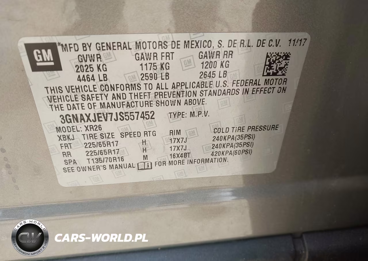 2018 Chevrolet Equinox Lt VIN:3GNAXJEV7JS557452 - 9