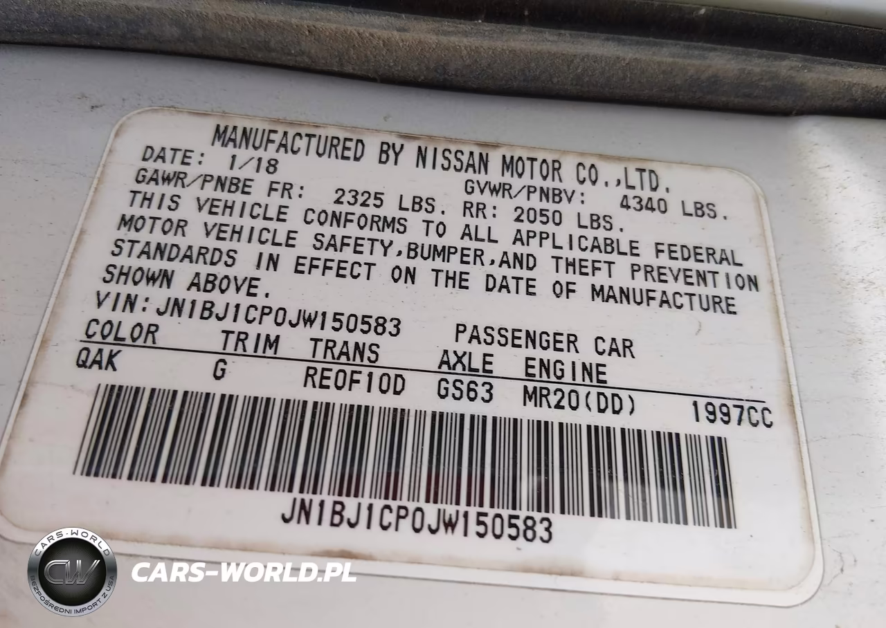 2018 Nissan Rogue Sport S VIN:JN1BJ1CP0JW150583 - 9