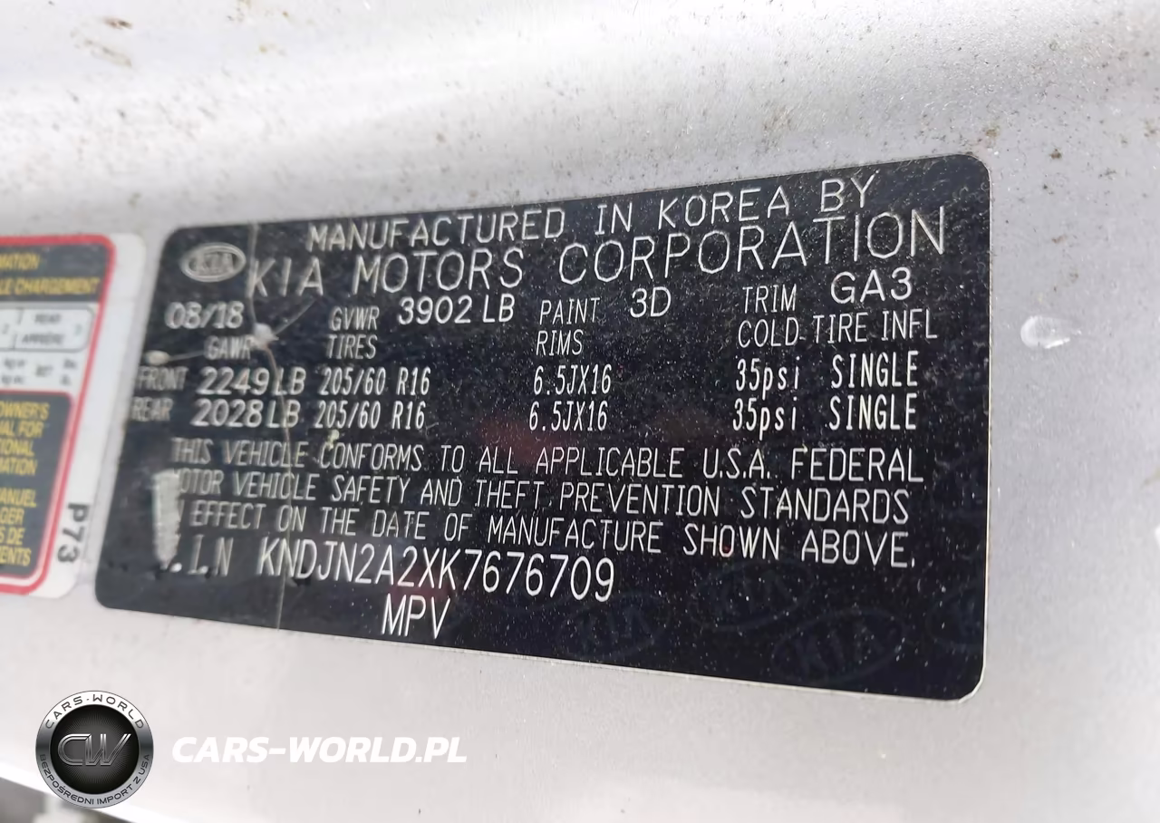 2019 Kia Soul VIN:KNDJN2A2XK7676709 - 9