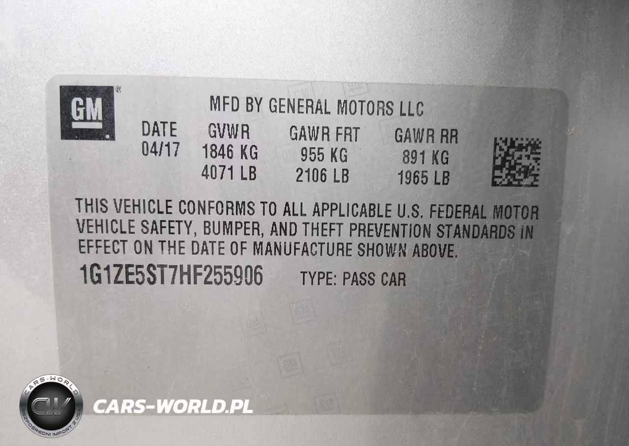 2017 Chevrolet Malibu 1Lt VIN:1G1ZE5ST7HF255906 - 9