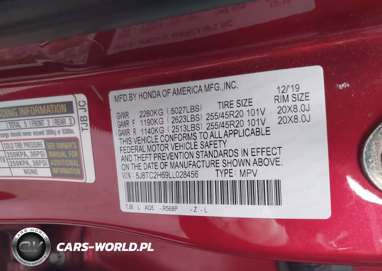 2020 Acura Rdx A-Spec Package VIN:5J8TC2H69LL028456 - 9