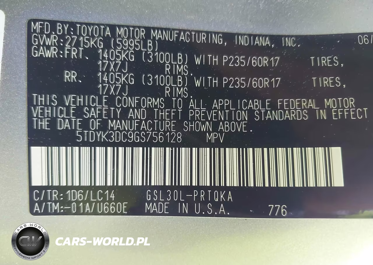2016 Toyota Sienna Xle Premium 8 Passenger VIN:5TDYK3DC9GS756128 - 9