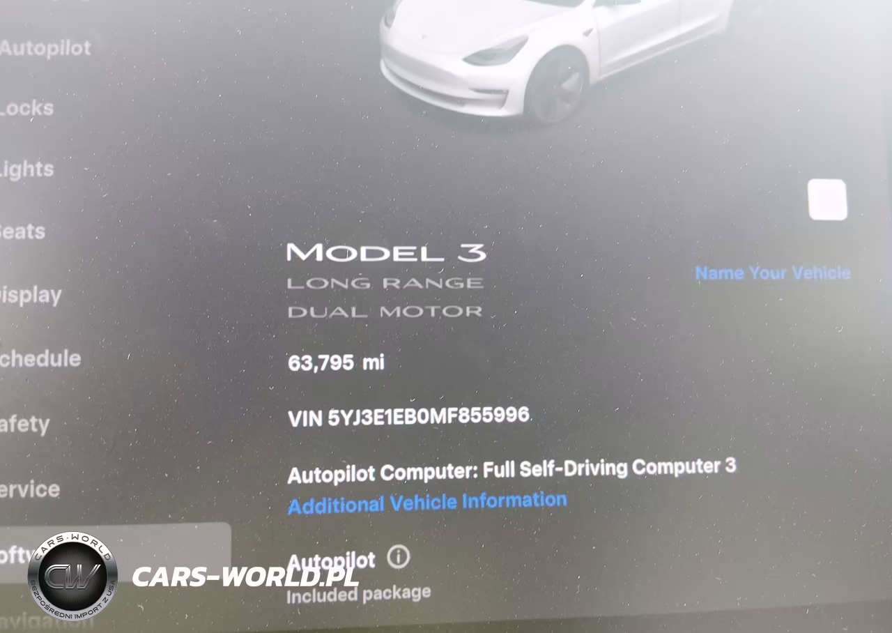 2021 Tesla Model 3 Long Range Dual Motor All-Wheel Drive VIN:5YJ3E1EB0MF855996 - 15