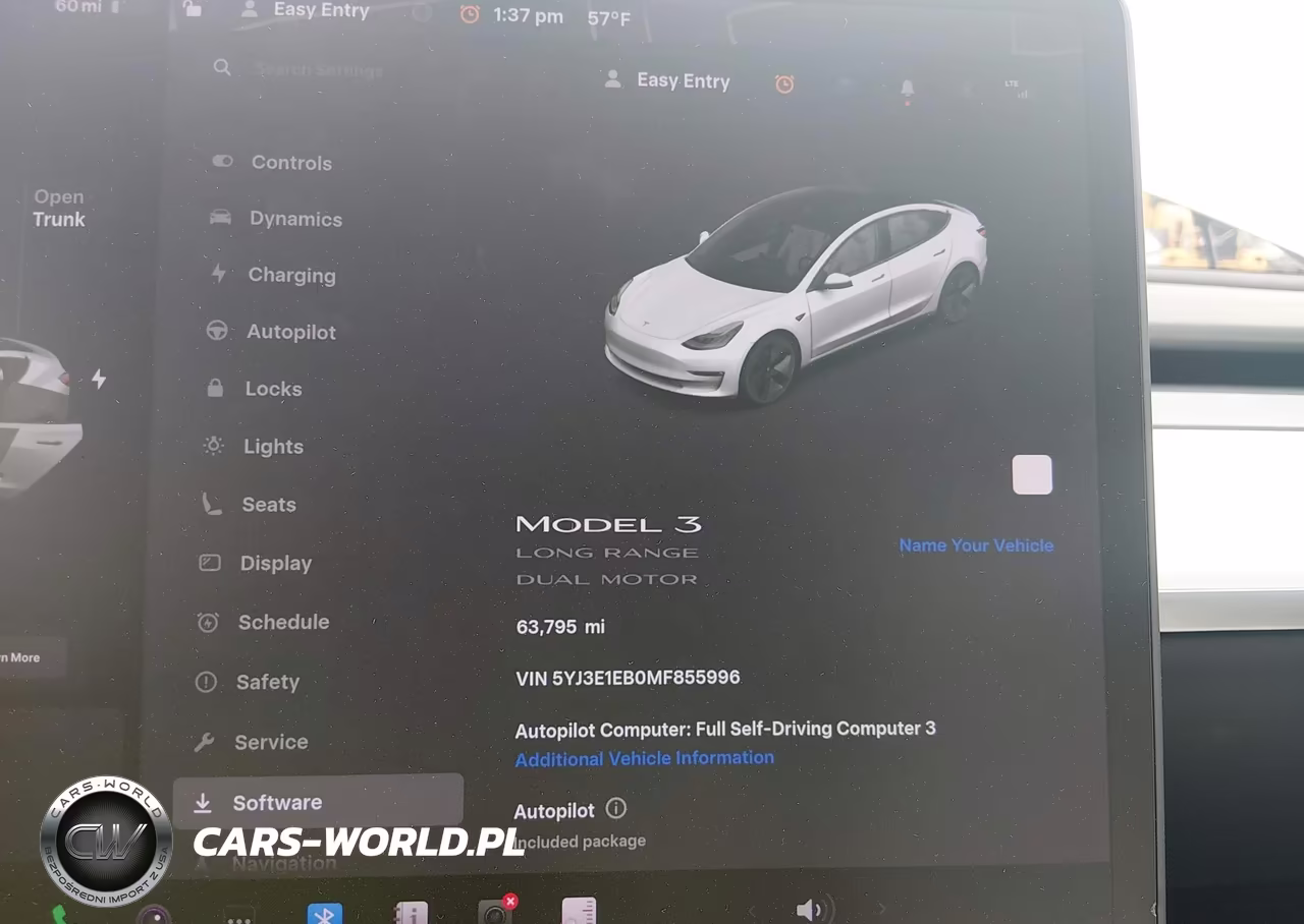 2021 Tesla Model 3 Long Range Dual Motor All-Wheel Drive VIN:5YJ3E1EB0MF855996 - 7