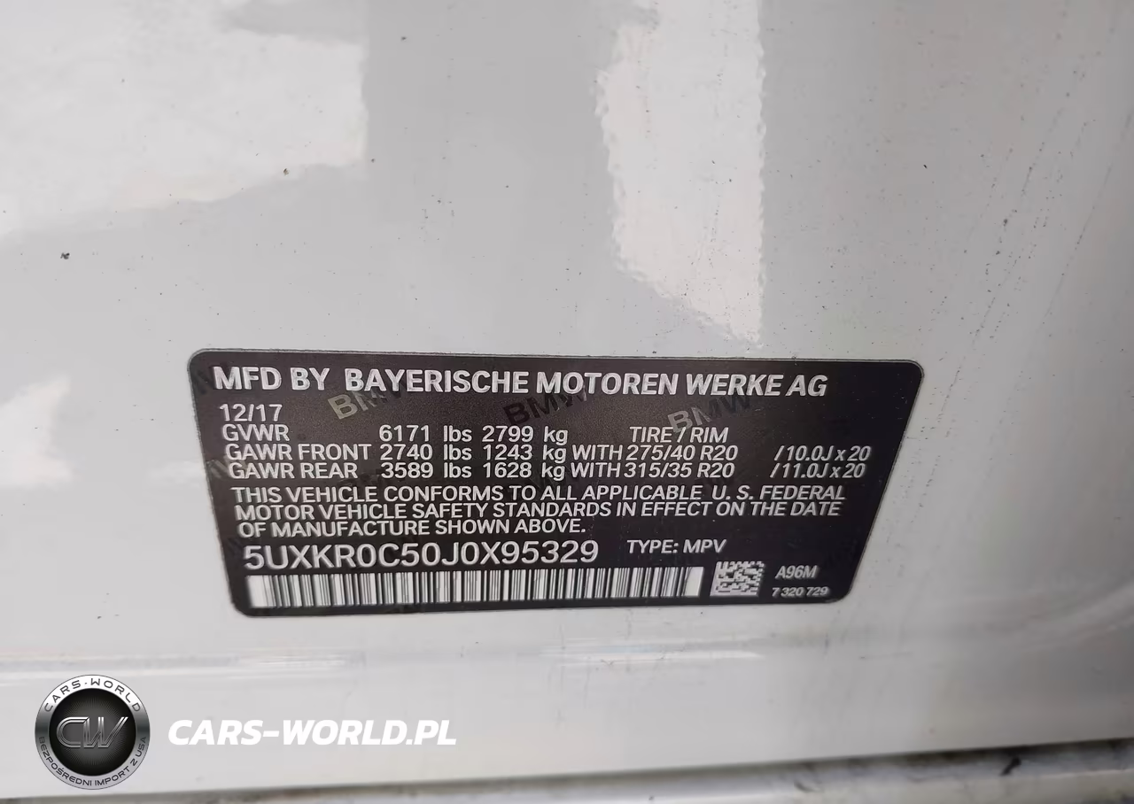 2018 BMW X5 xDrive35I VIN:5UXKR0C50J0X95329 - 9