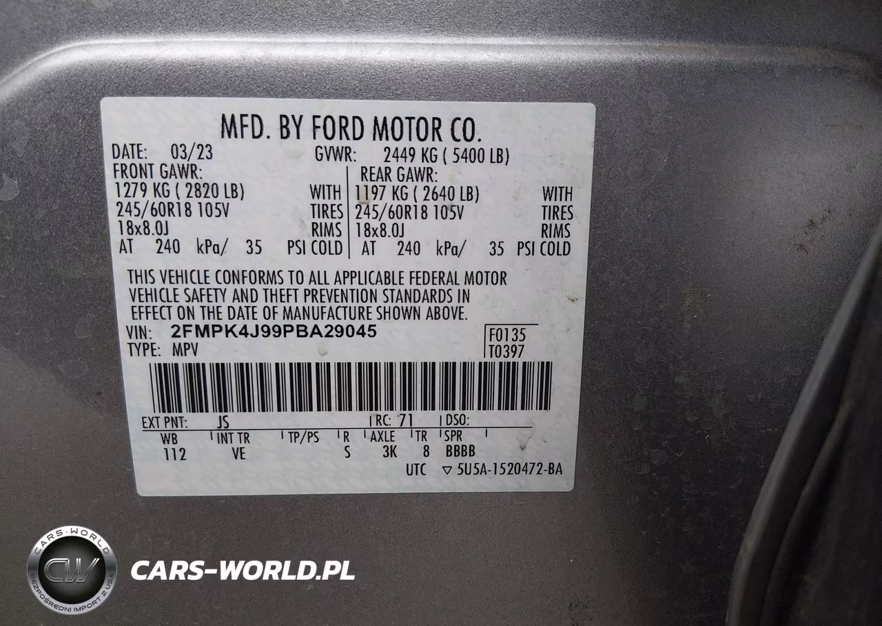 2023 Ford Edge Sel VIN:2FMPK4J99PBA29045 - 9