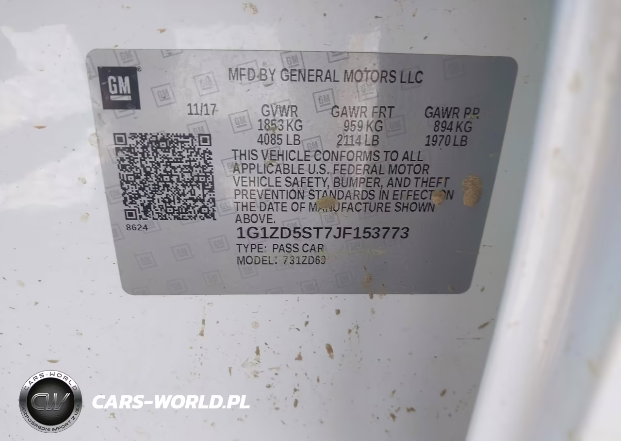 2018 Chevrolet Malibu Lt VIN:1G1ZD5ST7JF153773 - 9