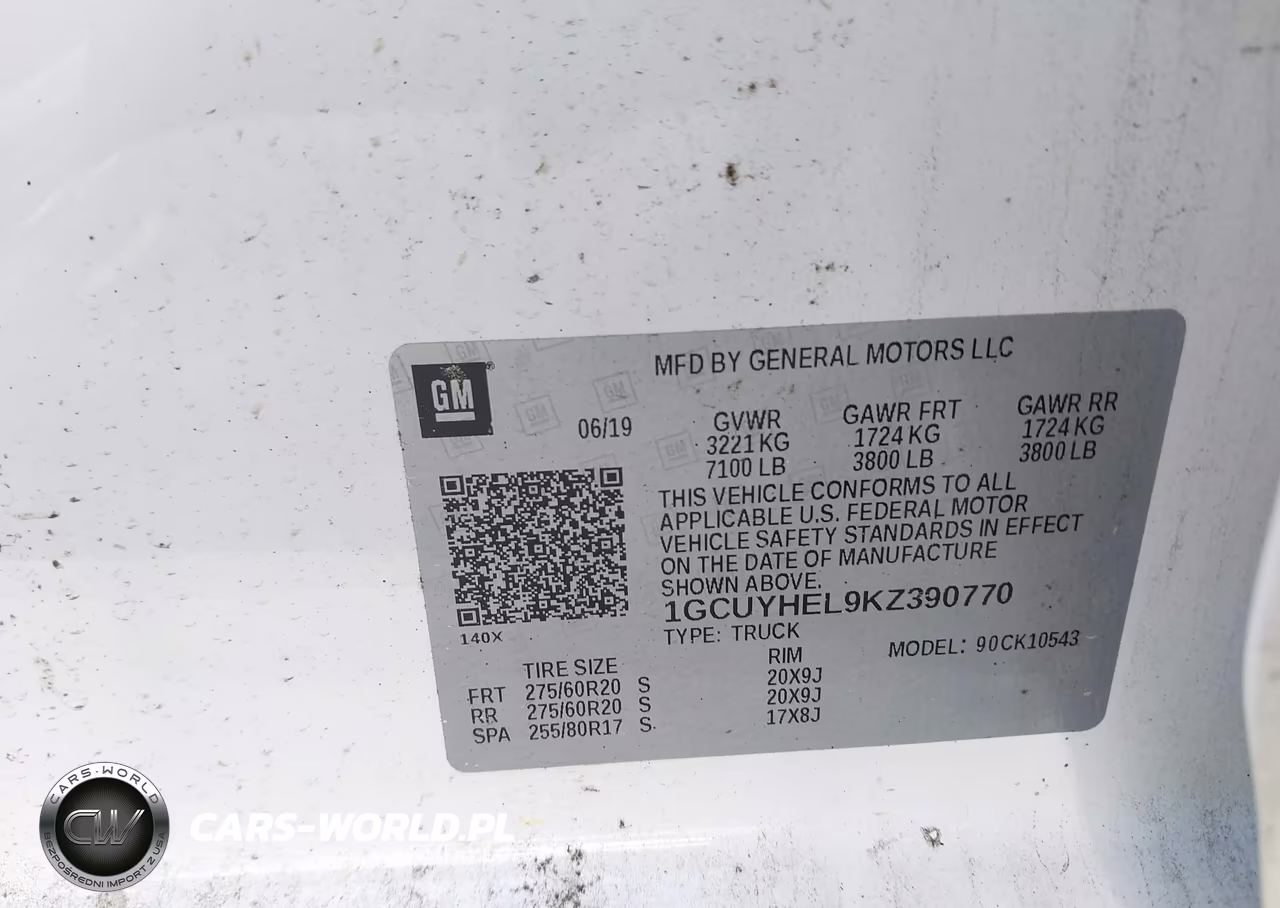 2019 Chevrolet Silverado 1500 High Country VIN:1GCUYHEL9KZ390770 - 9