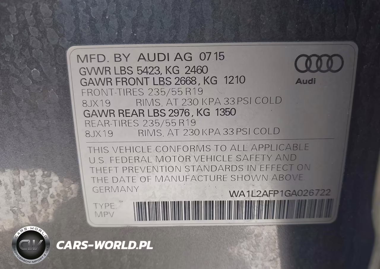 2016 Audi Q5 2.0T Premium VIN:WA1L2AFP1GA026722 - 9