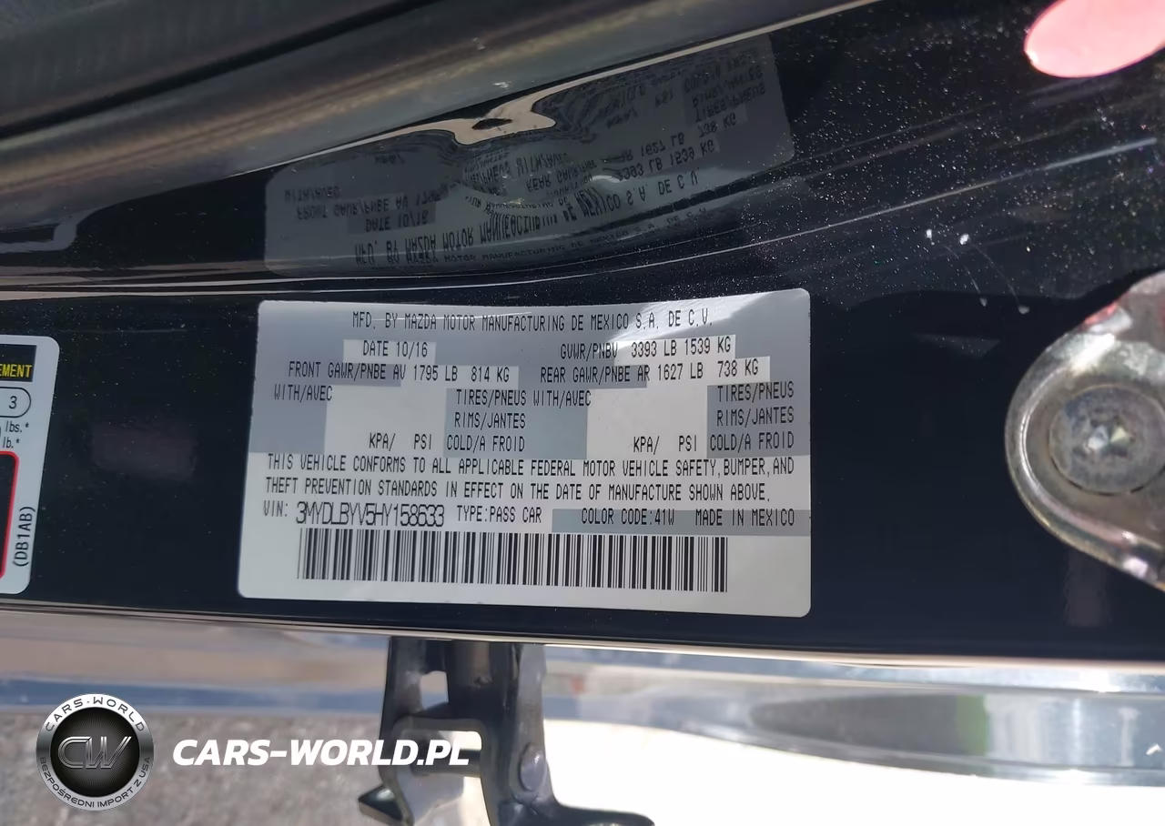 2017 TOYOTA YARIS IA VIN:3MYDLBYV5HY158633 - 9