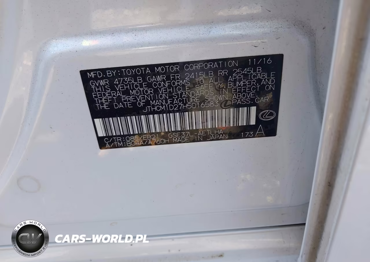 2017 Lexus Is 300 VIN:JTHCM1D27H5016583 - 9