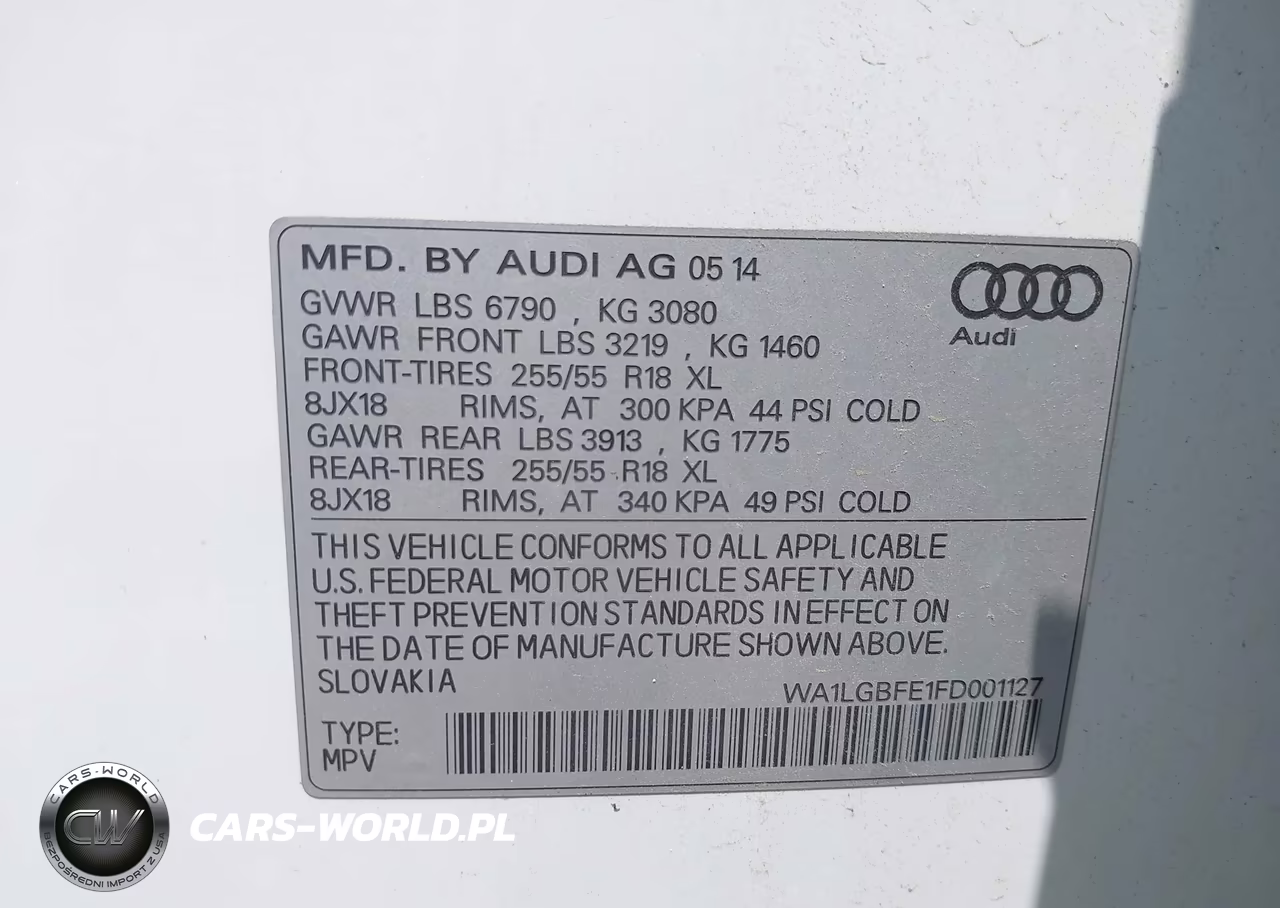 2015 Audi Q7 3.0T Premium VIN:WA1LGBFE1FD001127 - 9