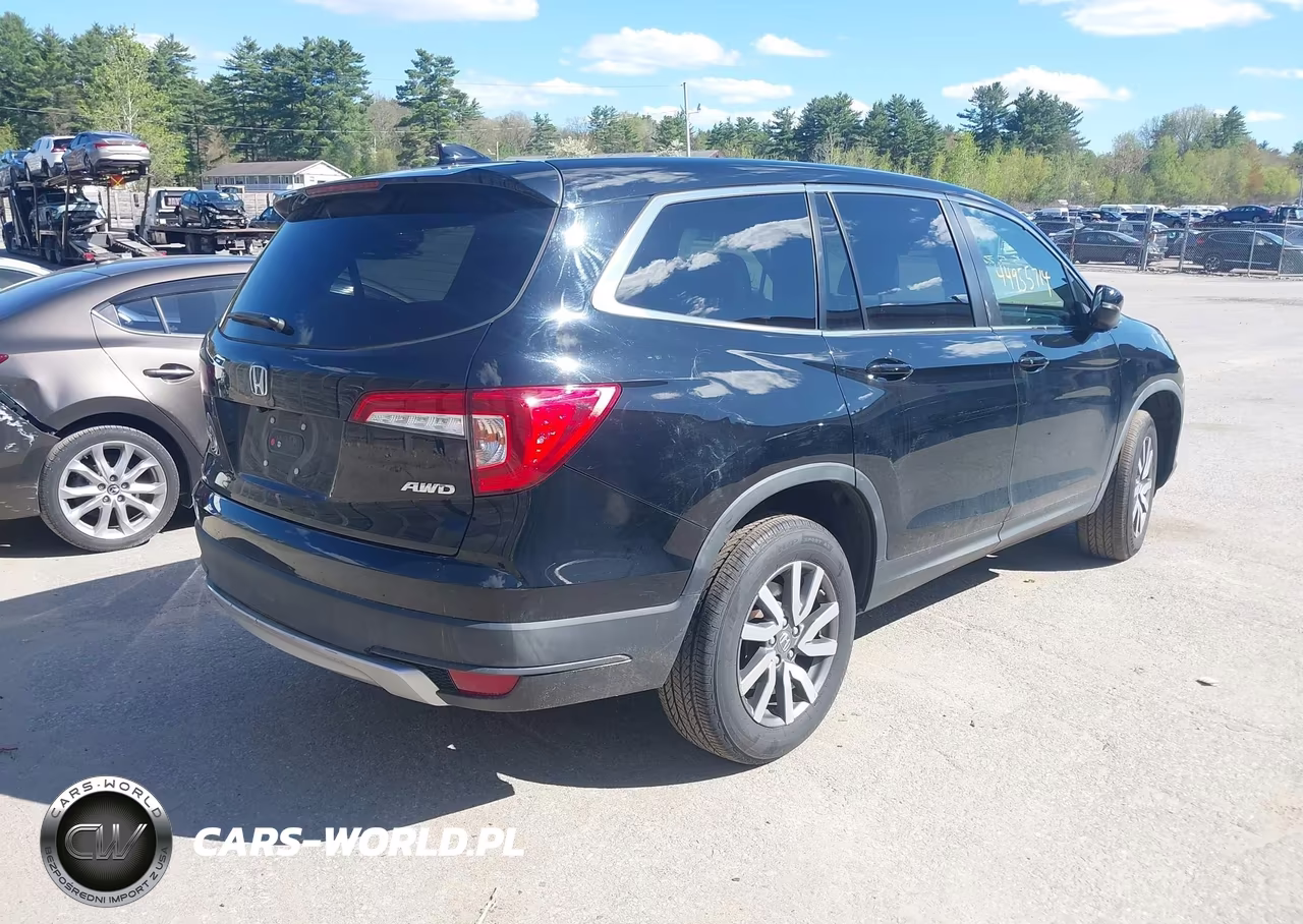 2021 Honda Pilot Awd Ex-L VIN:5FNYF6H59MB031758 - 4