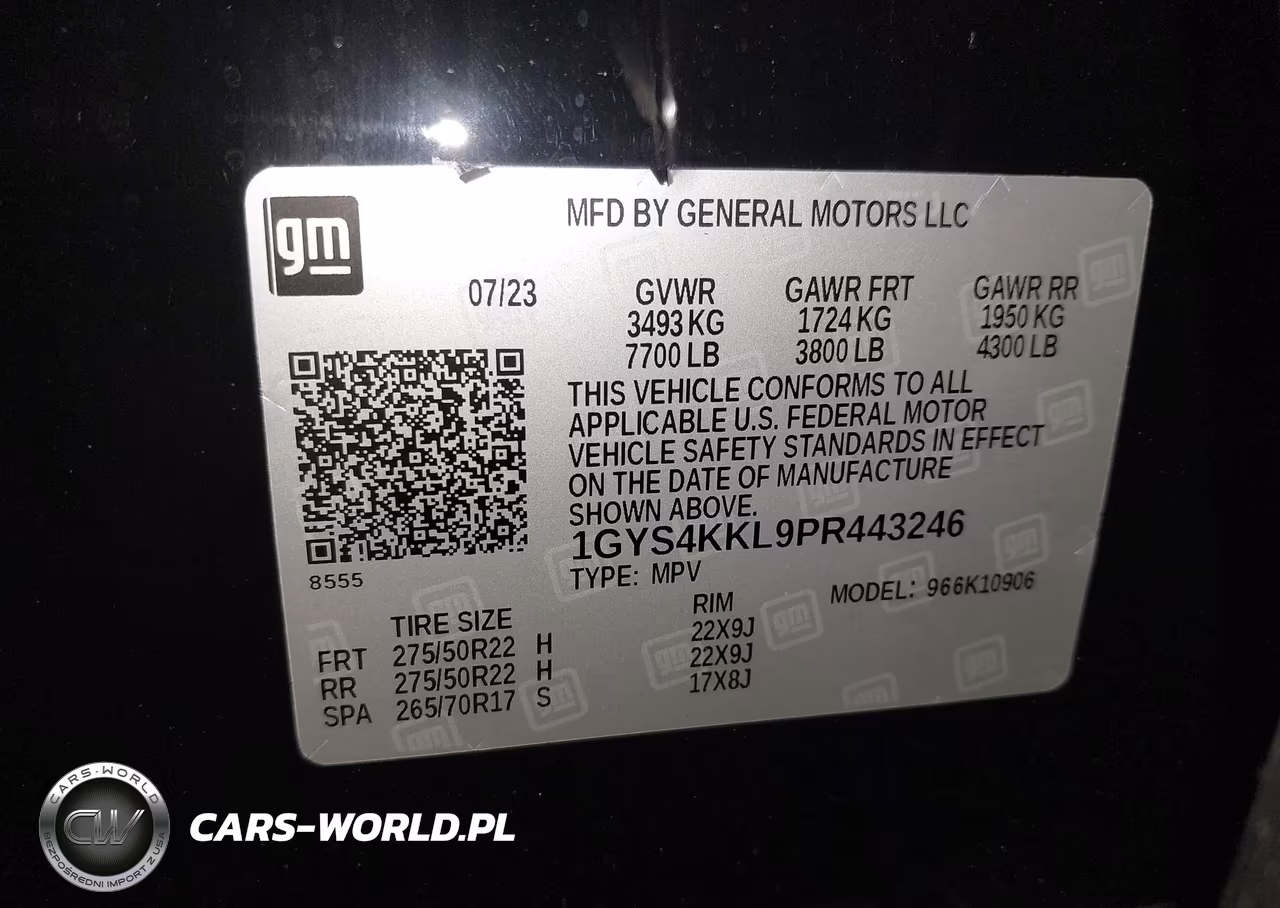 2023 Cadillac Escalade Esv 4Wd Premium Luxury VIN:1GYS4KKL9PR443246 - 9
