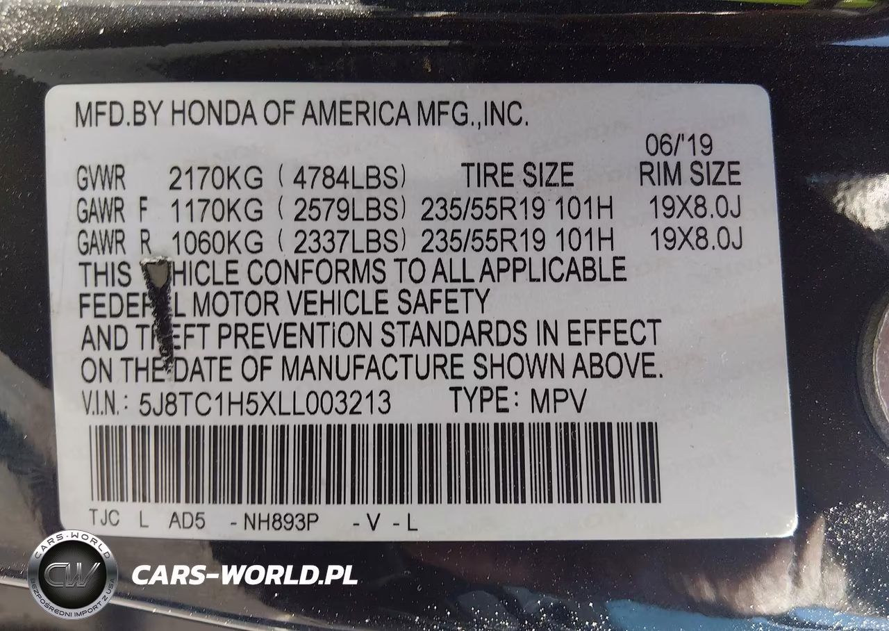 2020 Acura Rdx Technology Package VIN:5J8TC1H5XLL003213 - 9