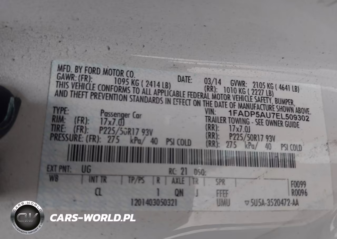 2014 Ford C-Max Hybrid Se VIN:1FADP5AU7EL509302 - 9