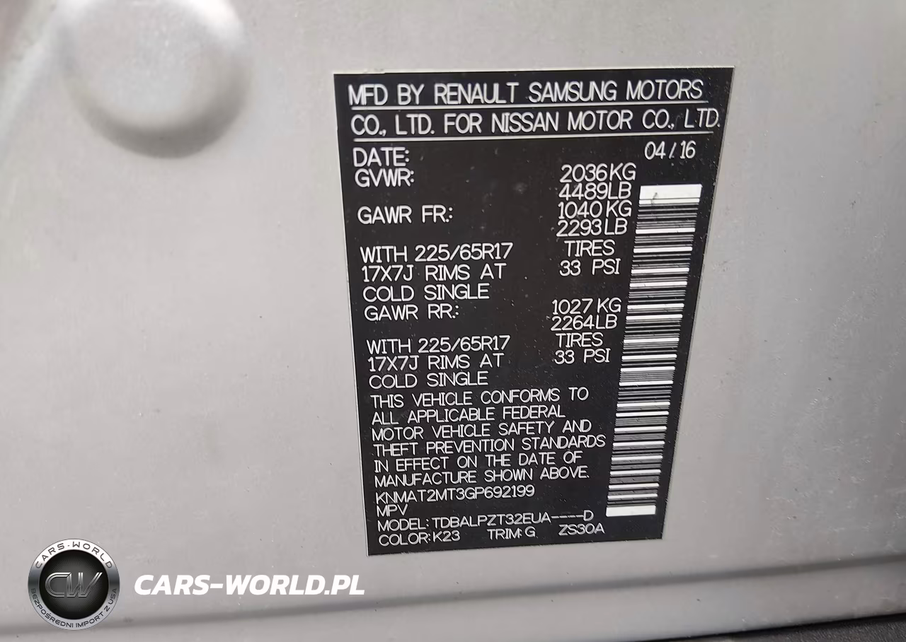 2016 Nissan Rogue S-Sl-Sv VIN:KNMAT2MT3GP692199 - 9
