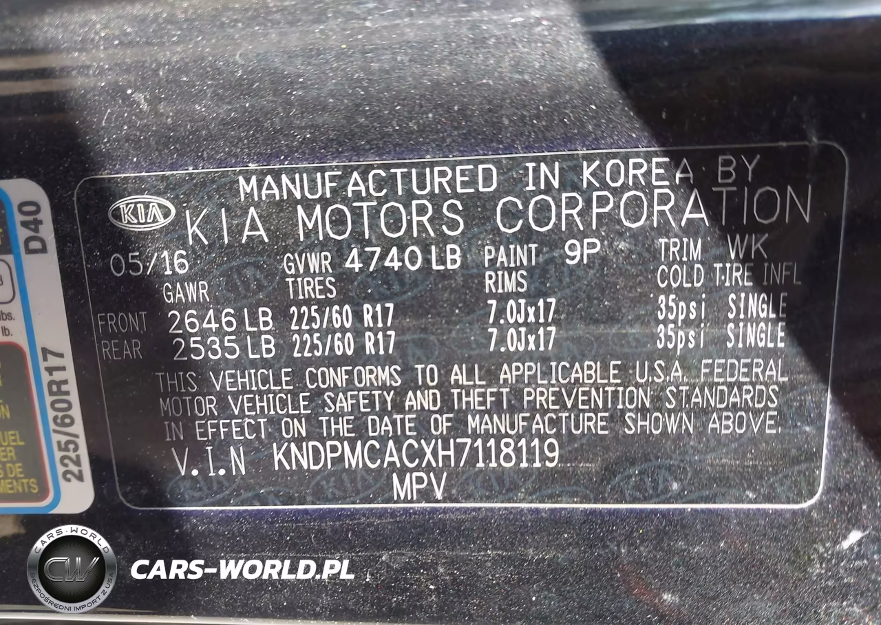 2017 Kia Sportage Lx VIN:KNDPMCACXH7118119 - 9