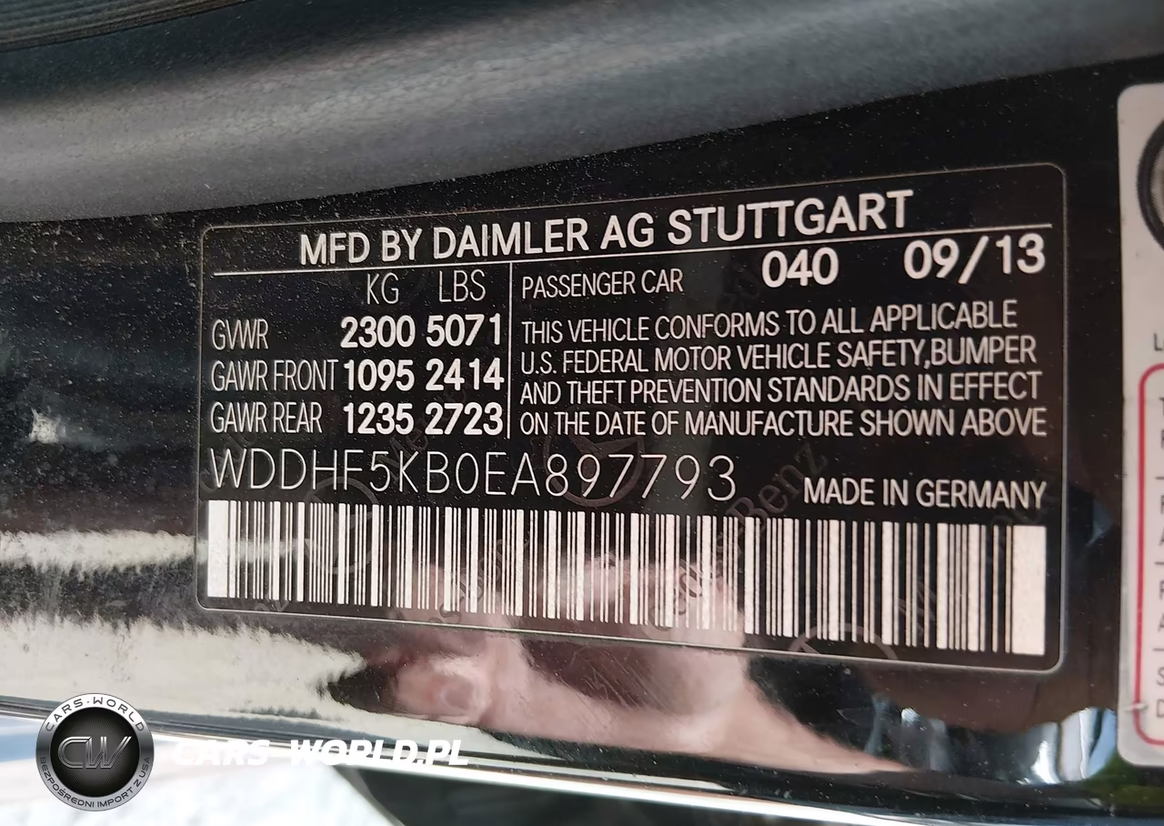 2014 Mercedes-Benz E 350 VIN:WDDHF5KB0EA897793 - 9