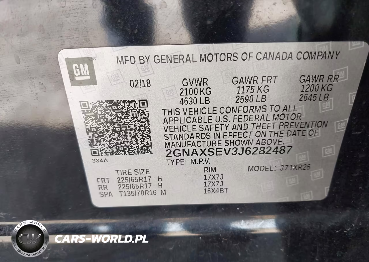 2018 Chevrolet Equinox Lt VIN:2GNAXSEV3J6282487 - 9